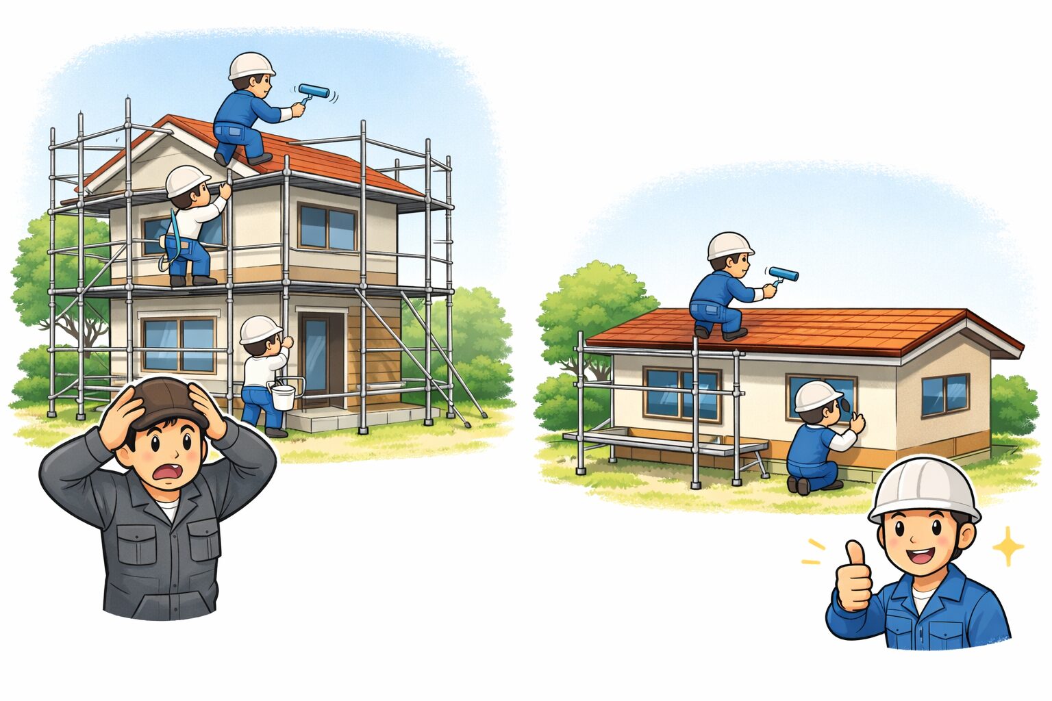 会津平屋 2階建てと平屋のメンテナンスコスト