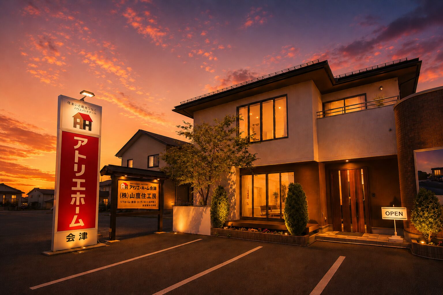 アトリエホーム会津のモデルハウス